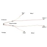 Large Lightweight 4 Servo Wing Wiring Harness 80 cm (2)