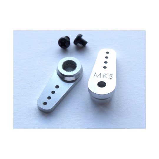 MKS Long Metal Servo Output Arms (2) (DS61XX-METAL-LONHORN)