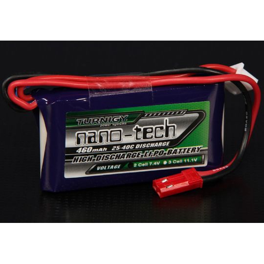 Nanotech 2S 460 mAh LiPo Battery 25C (NTECH-2S-460)