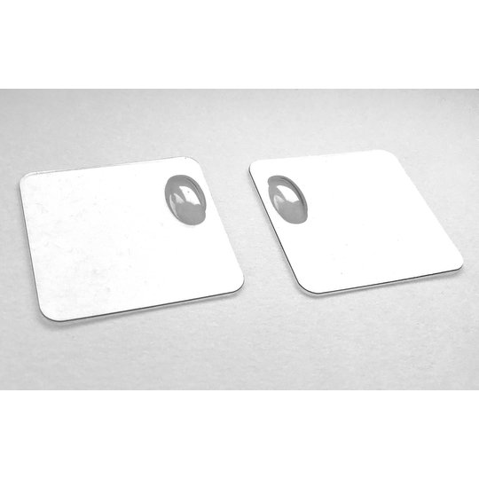 Vladimir's Models Clear Blistered Servo Cover (2) (VM-CLEAR-BLIST-COVER)